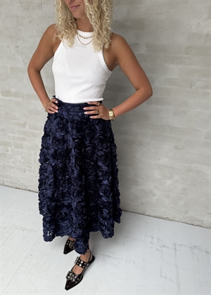 Maxi sun skirt Navy Blazer ROTATE By Birger Christensen